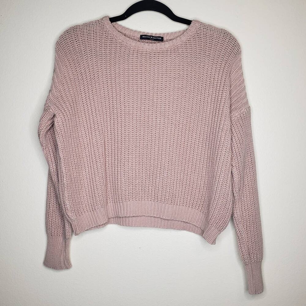 Brandy Melville| Gwen Dusty Pink Knit Pull-over